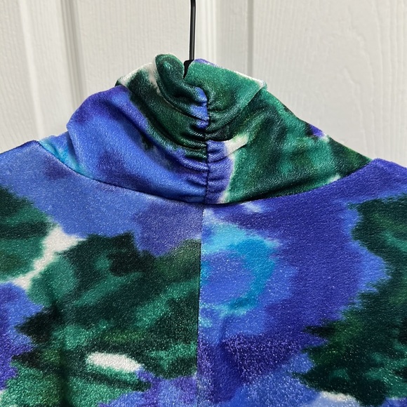 Richard Quinn Velvet Fitted Long Sleeve Dress - UK Size 12 / US Size 8 - Picture 6 of 8